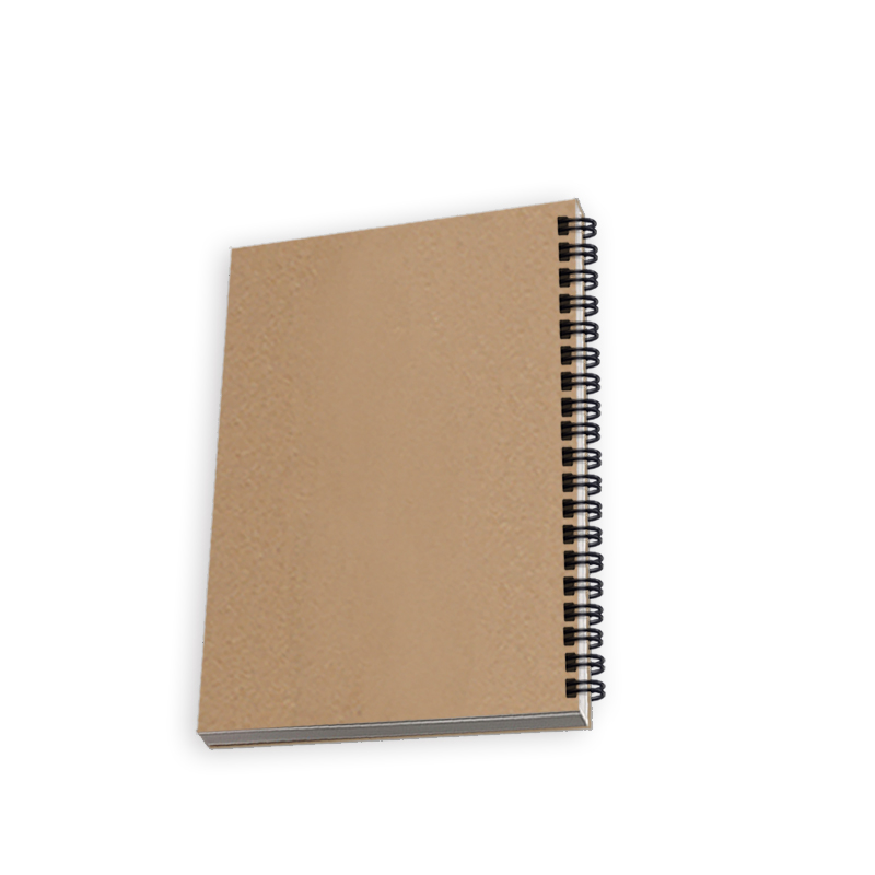 Side Spiral Kraft Paper Sketchbook